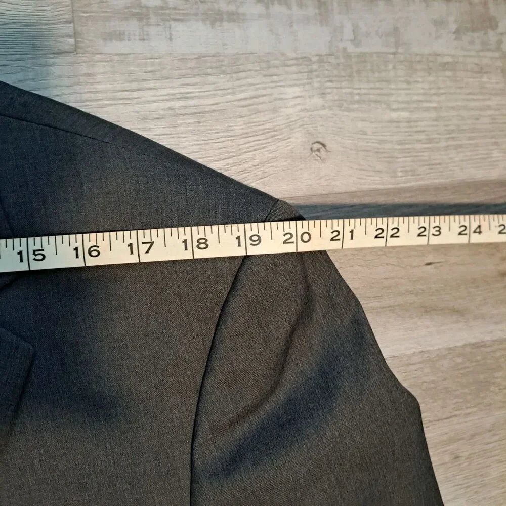 JOS A BANK GORDON Men's Sport Coat Blazer Two Button Gray Twill Wool 42R